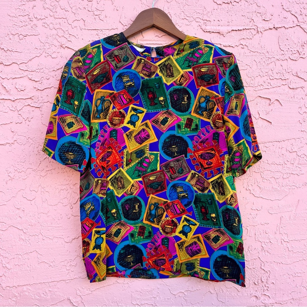 Vintage Spencer Jeremy Silk Blouse Size 4